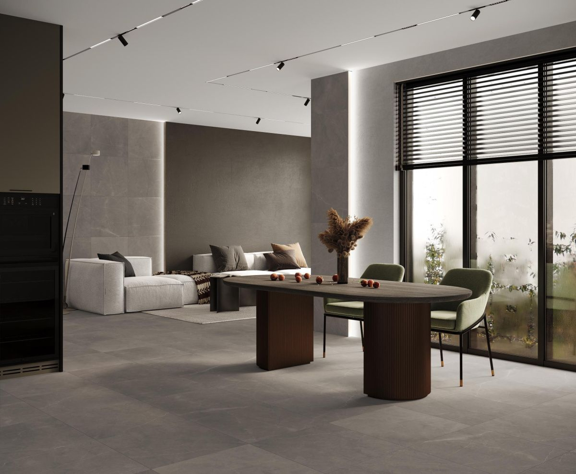 Керамический гранит 60*120*0,82 Splash Grey matt carving рект - фото3