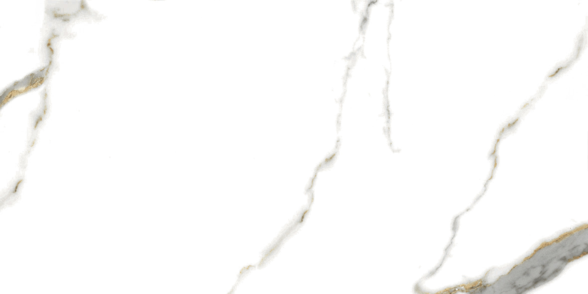 Керамический гранит 60*120*0,9 Golden White Statuario polished рект. - фото