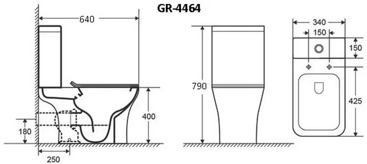 Унитаз напольный Grossman GR-4464S- фото5
