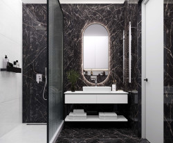 Керамический гранит 60*60*0,825 Black Arkadia HG polished рект.- фото3