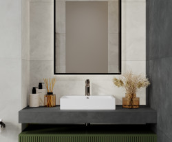 Керамический гранит 60*60*0,9 Evolution Smoke серый светлый мат. карвинг рект.  SG603720R- фото5