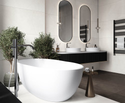 Керамический гранит 60*120*0,82 Splash Bianco matt carving рект.- фото5