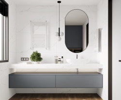 Керамический гранит 60*119,5*0,9 Discovery Blanco белый мат. рект. SG50002420R- фото4