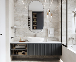 Керамический гранит 60*60*0,9 Energy Gris серый мат. рект. SG625720R- фото4