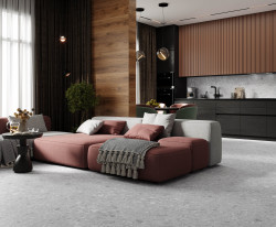 Керамический гранит 60*120*0,8 Matrix светло-серый структура мат. рект.  K952681R0001LPER- фото2