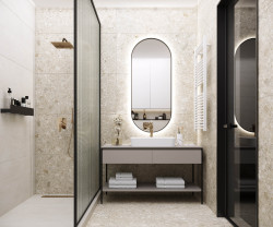 Керамический гранит 60*120*0,8 Matrix светло-бежевый структура мат. рект. K952682R0001LPER- фото2