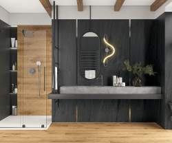 Керамический гранит 60*60*0,8 Noa графитовый мат. рект. K952780R0001LPET- фото4