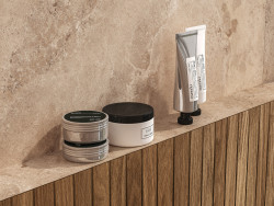 Керамический гранит 44,8*89,8*0,8 Asher бежевый рельеф мат. рект. 17773- фото6