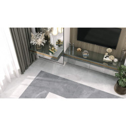 Керамогранит глаз, Sugar-эффект рельеф рект. Basalto 570*570 (светло-серый), GFA57BST07R (S)- фото3