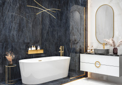 Керамогранит глаз, суперполир. рект. Cuba Blue 600*1200, 60120CBL23HG- фото4