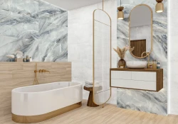 Керамогранит глаз., лаппатир. Estelle Blue 1200*600,  D120228L- фото3