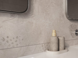 Глаз. керамогранит State листья серый ректификат 44,8x89,8 16885- фото7