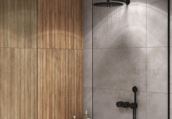 Глаз. керамогранит Harmony коричневый рельеф ректификат 44,8x89,8 16882- фото9