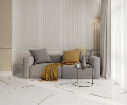 Керамический гранит 60*120*0,9 Golden White Statuario polished рект.- фото5