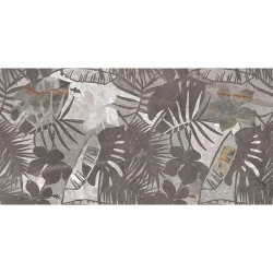 Керамический гранит 29,7*59,8*0,75 Wonderstone серый листья мат. 16531- фото