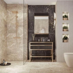 Керамический гранит 29,7*59,8*0,75 Mercury бежевый рельеф мат. 16318- фото5