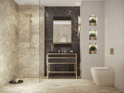 Керамический гранит 29,7*59,8*0,75 Mercury бежевый рельеф мат. 16318- фото6