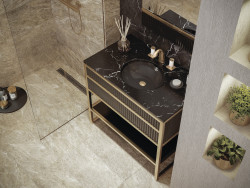 Керамический гранит 29,7*59,8*0,75 Mercury бежевый рельеф мат. 16318- фото7