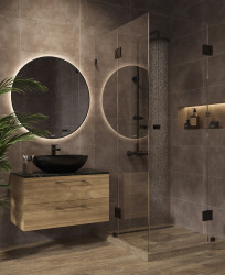 Глаз. керамогранит Polaris темно-серый 29,7x59,8 16332- фото6