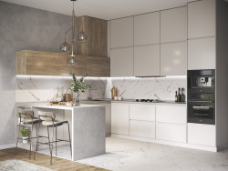 Керамический гранит 29,7*59,8*0,75 Lorenzo белый мат.  16316- фото9