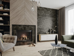 Керамический гранит 29,7*59,8*0,75 Infinity темно-серый рельеф мат. 16304- фото6