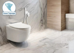 Унитаз подвесной CeruttiSPA CLIO Aria Tornado безободковый CT10582- фото4