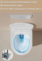 Подвесной компактный унитаз Simple 530120-01- фото3