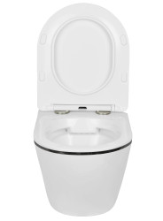 Унитаз подвесной Roxen Antares Black 530110-01B - фото3