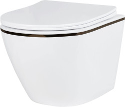 Унитаз подвесной Roxen Antares Black 530110-01B - фото