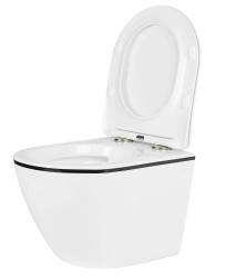 Унитаз подвесной Roxen Antares Black 530110-01B - фото2